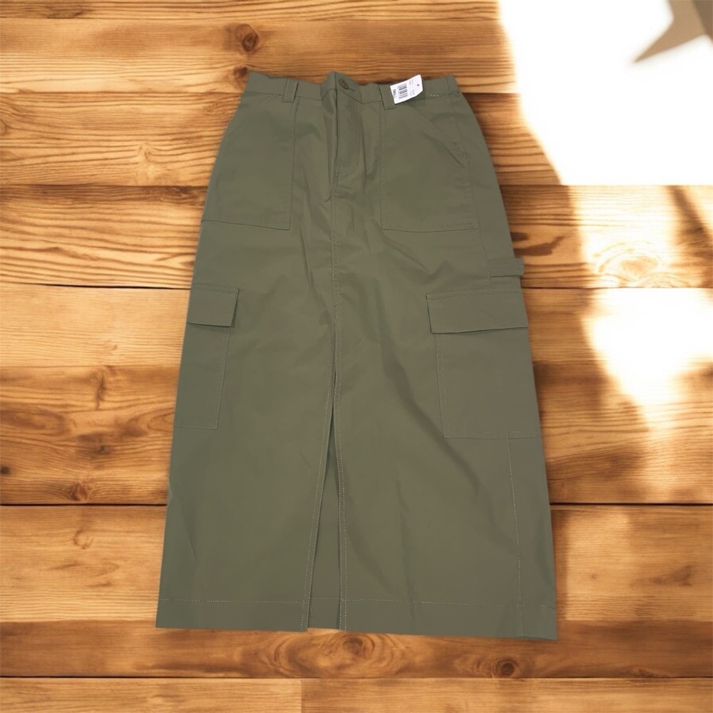 NWT Love Tree Olive Green Women's Cargo Skirt Sz S